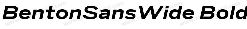 BentonSansWide Bold字体转换